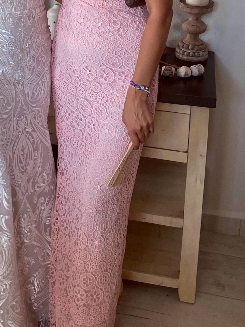 Lovers + Friends Lace Maxi Dress - Light Pink - Picture 3 of 3